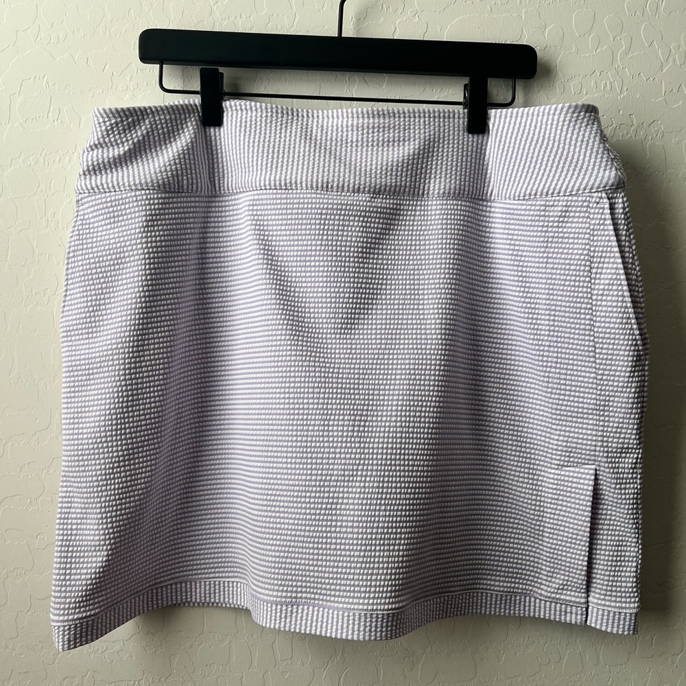 Fairway & Greene White and Lavender golf skort
